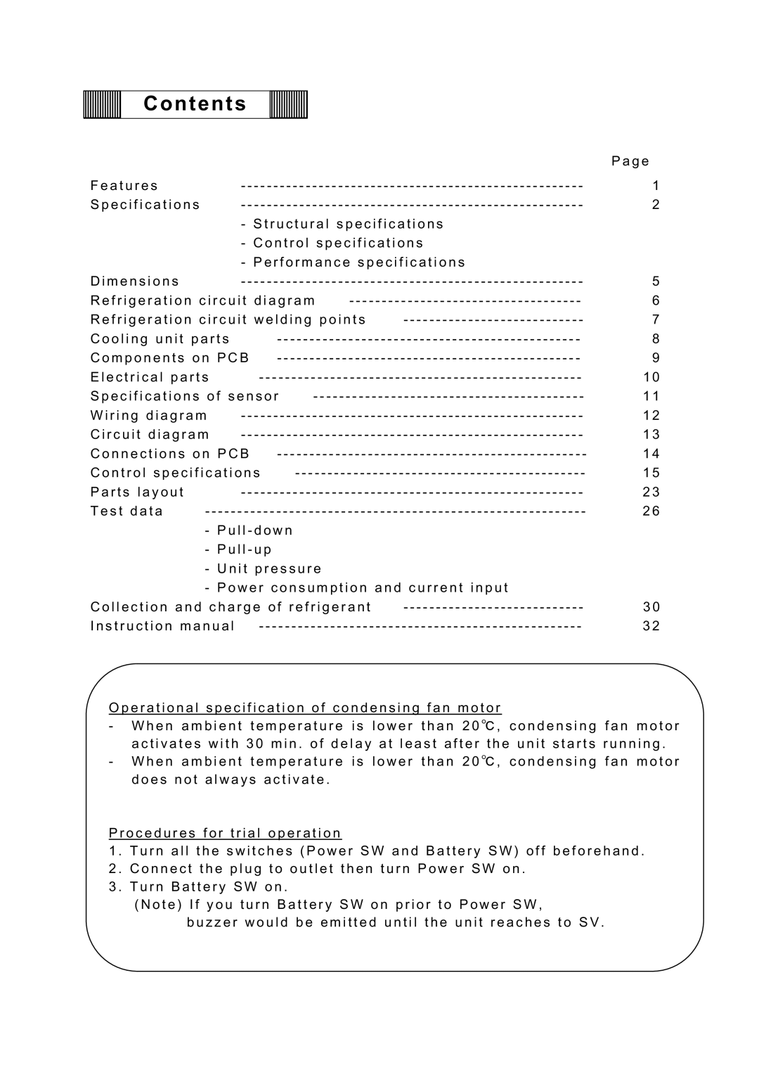 Sanyo MDF-C8V service manual Contents 