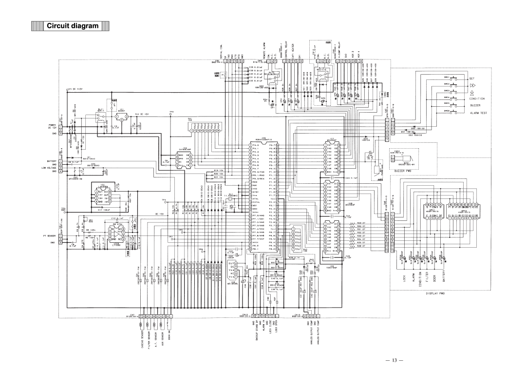 Sanyo MDF-C8V service manual Circuit diagram 