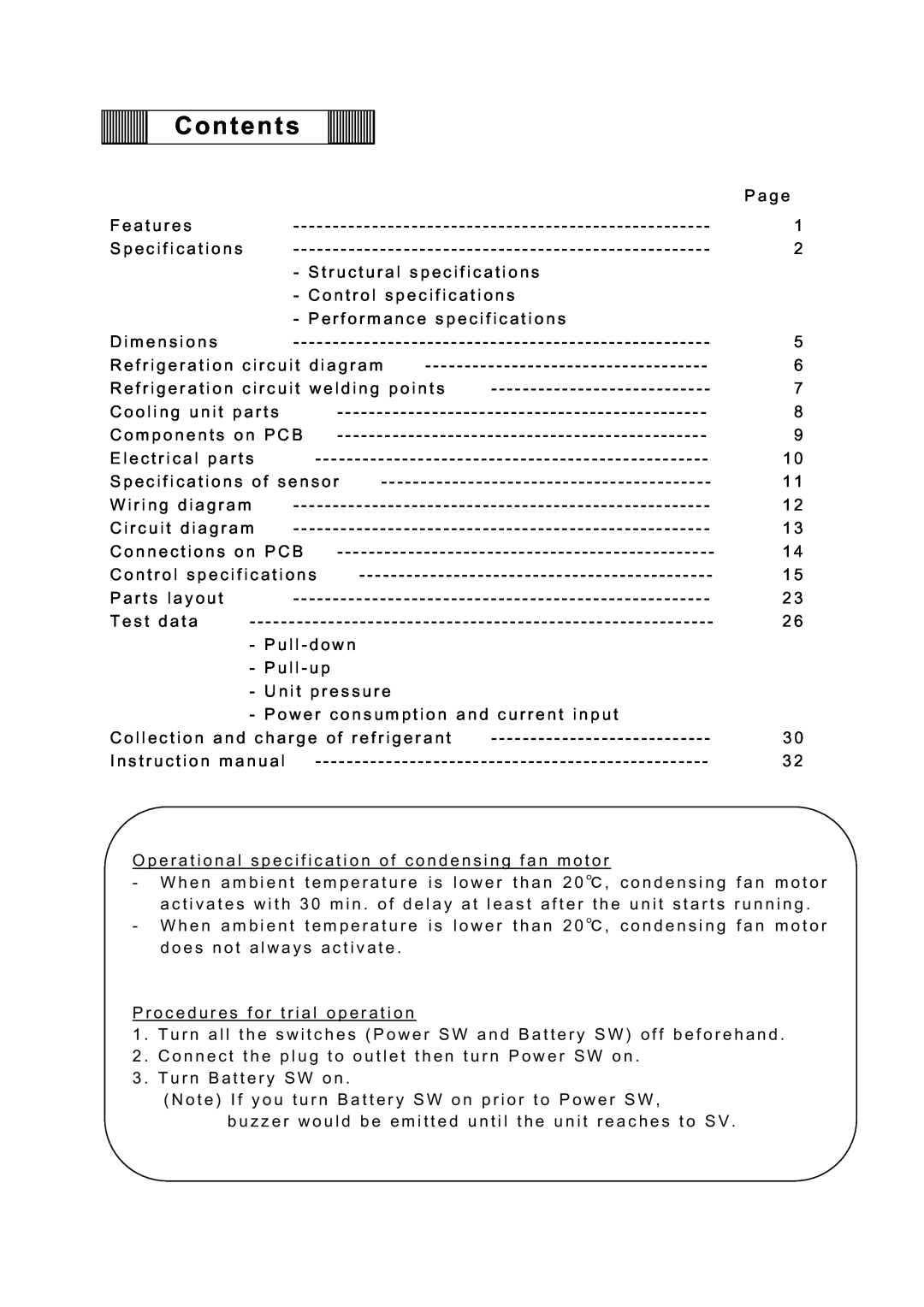 Sanyo MDF-C8V service manual Contents 