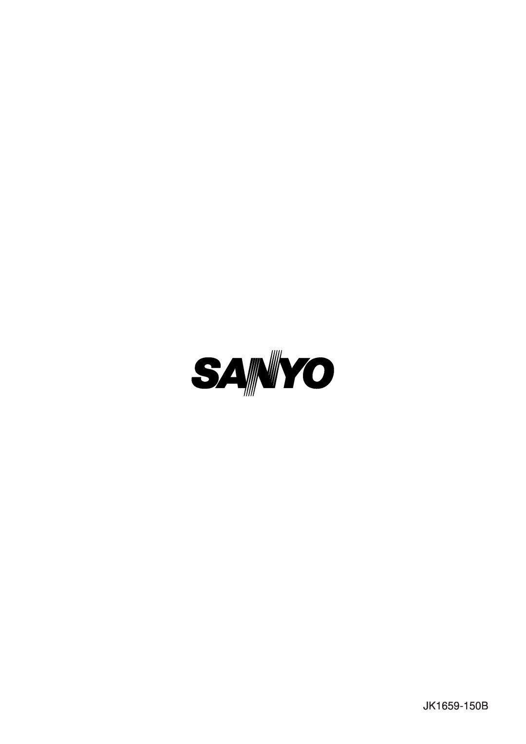 Sanyo MDF-C8V service manual JK1659-150B 