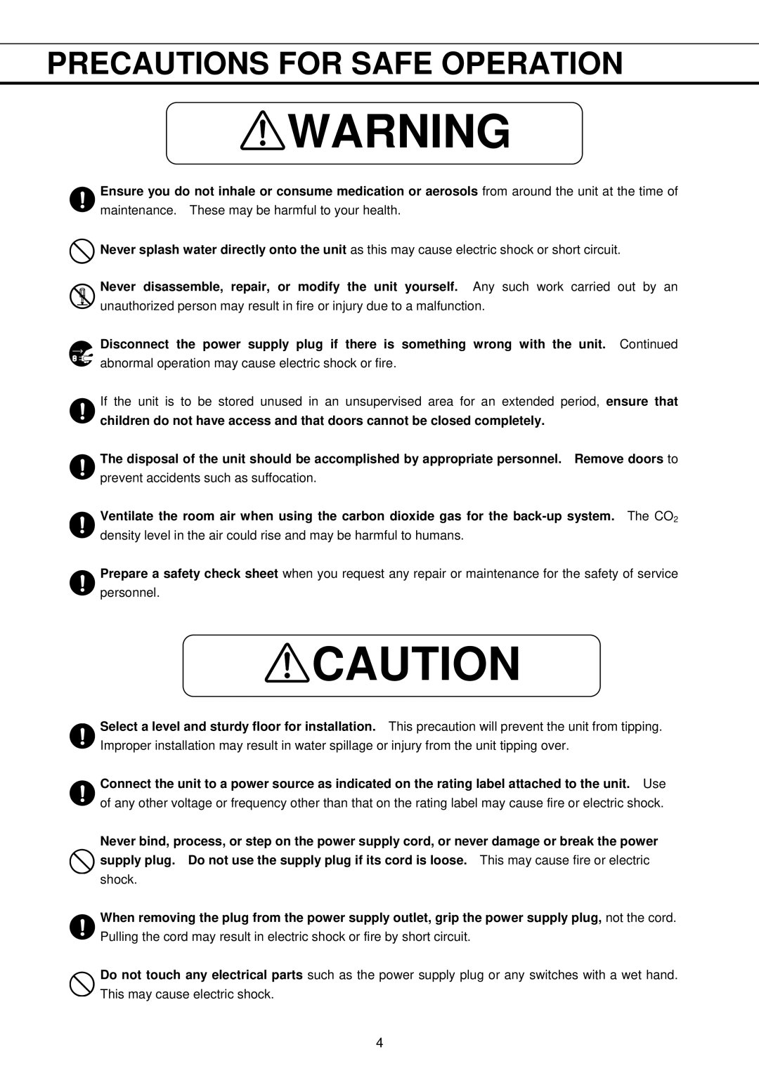 Sanyo MDF-U32V instruction manual Prevent accidents such as suffocation 