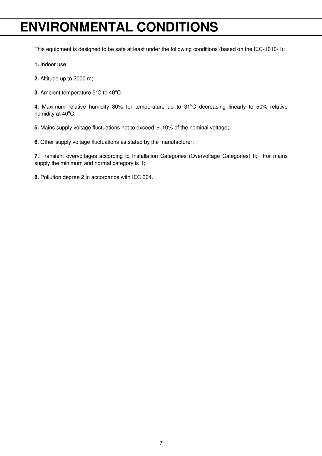 Sanyo MDF-U32V instruction manual Environmental Conditions 