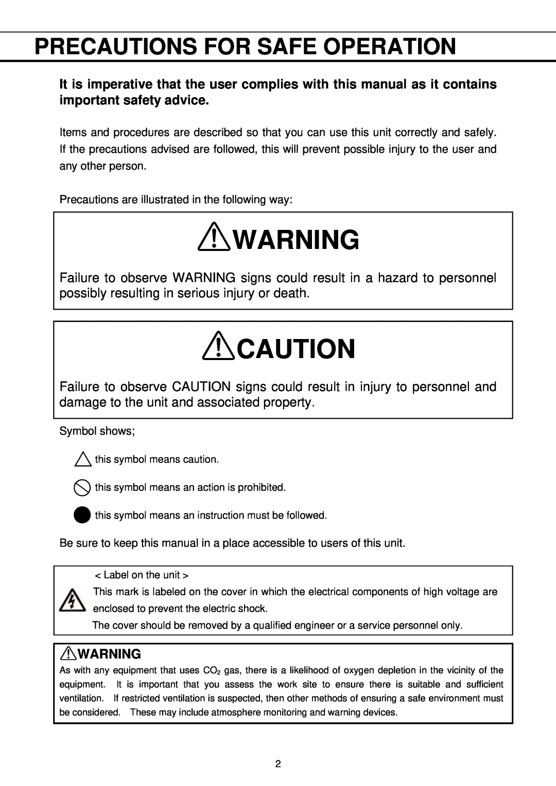 Sanyo MDF-U32V Precautions For Safe Operation, Precautions are illustrated in the following way, Symbol shows 