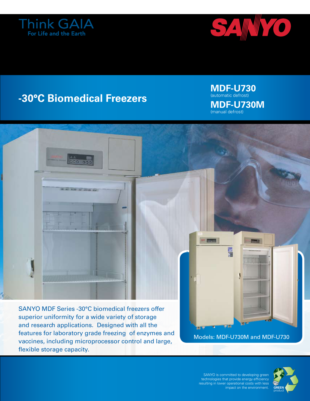 Sanyo manual 30CBiomedical Freezers, MDF-U730M 