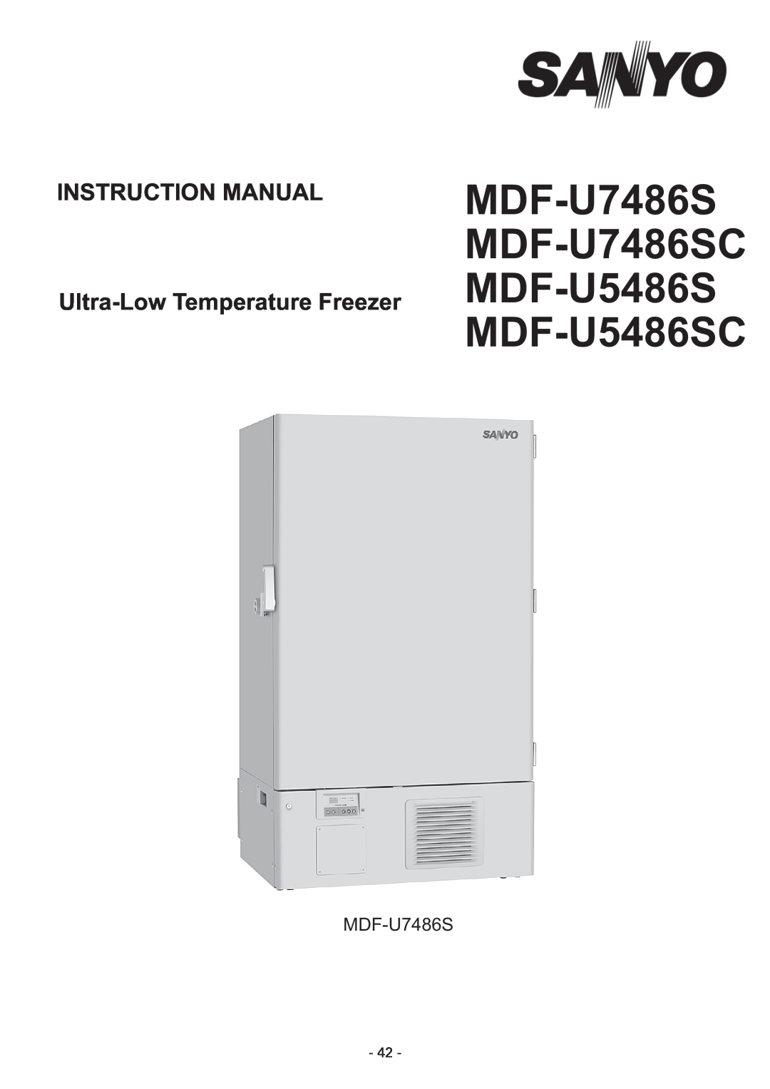 Sanyo instruction manual MDF-U7486S MDF-U7486SC MDF-U5486S MDF-U5486SC 