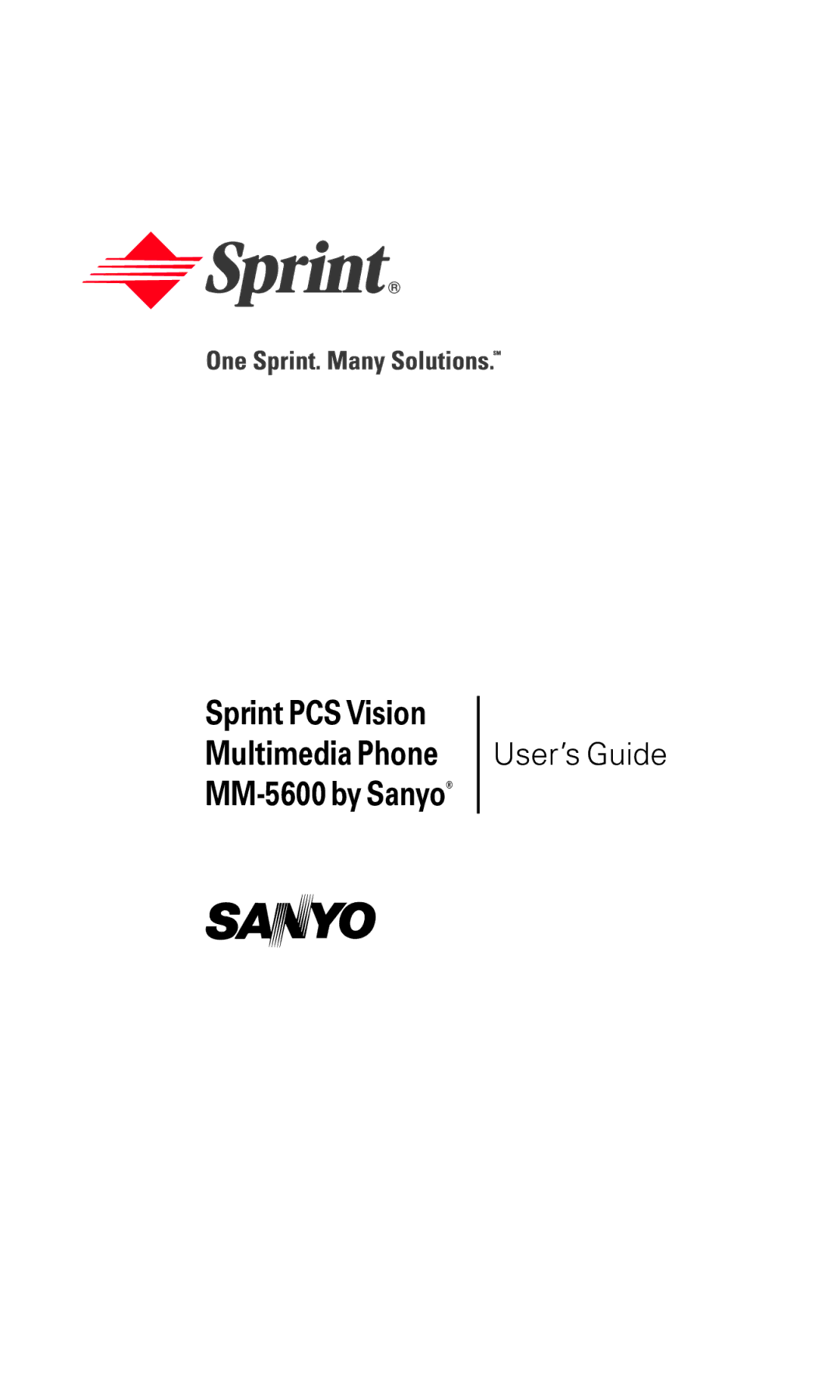 Sanyo manual Sprint PCS Vision Multimedia Phone MM-5600 by Sanyo 