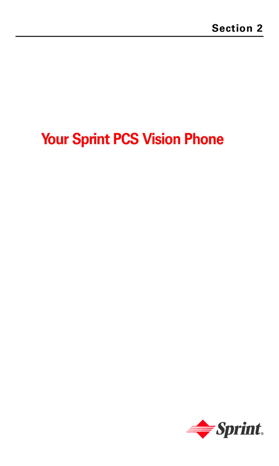 Sanyo MM-5600 manual Your Sprint PCS Vision Phone 