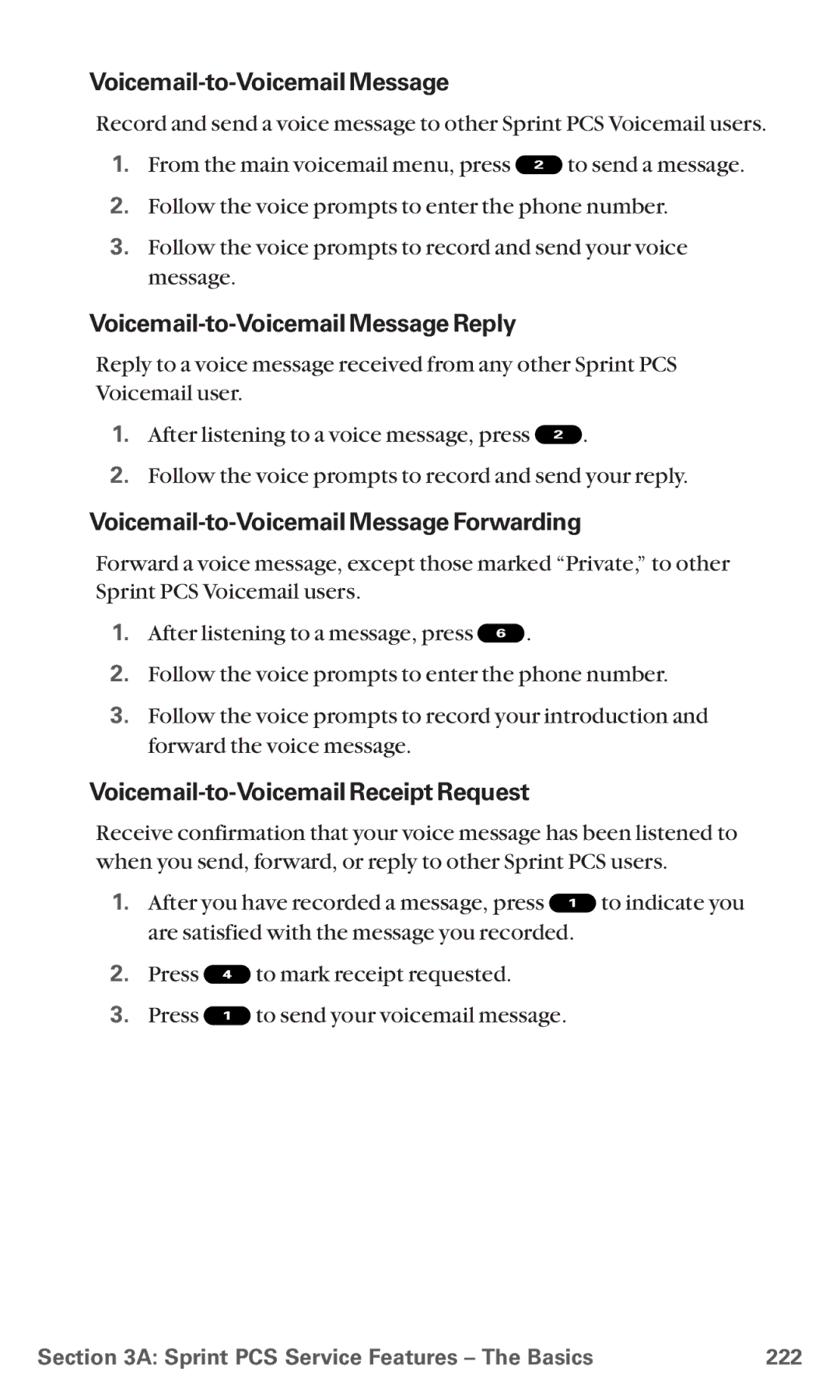 Sanyo MM-5600 manual Voicemail-to-Voicemail Message Reply, Voicemail-to-Voicemail Message Forwarding 