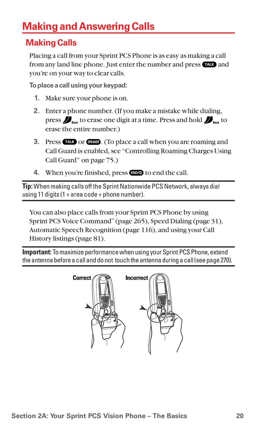 Sanyo MM-5600 manual Making and Answering Calls, Making Calls, To place a call using your keypad 