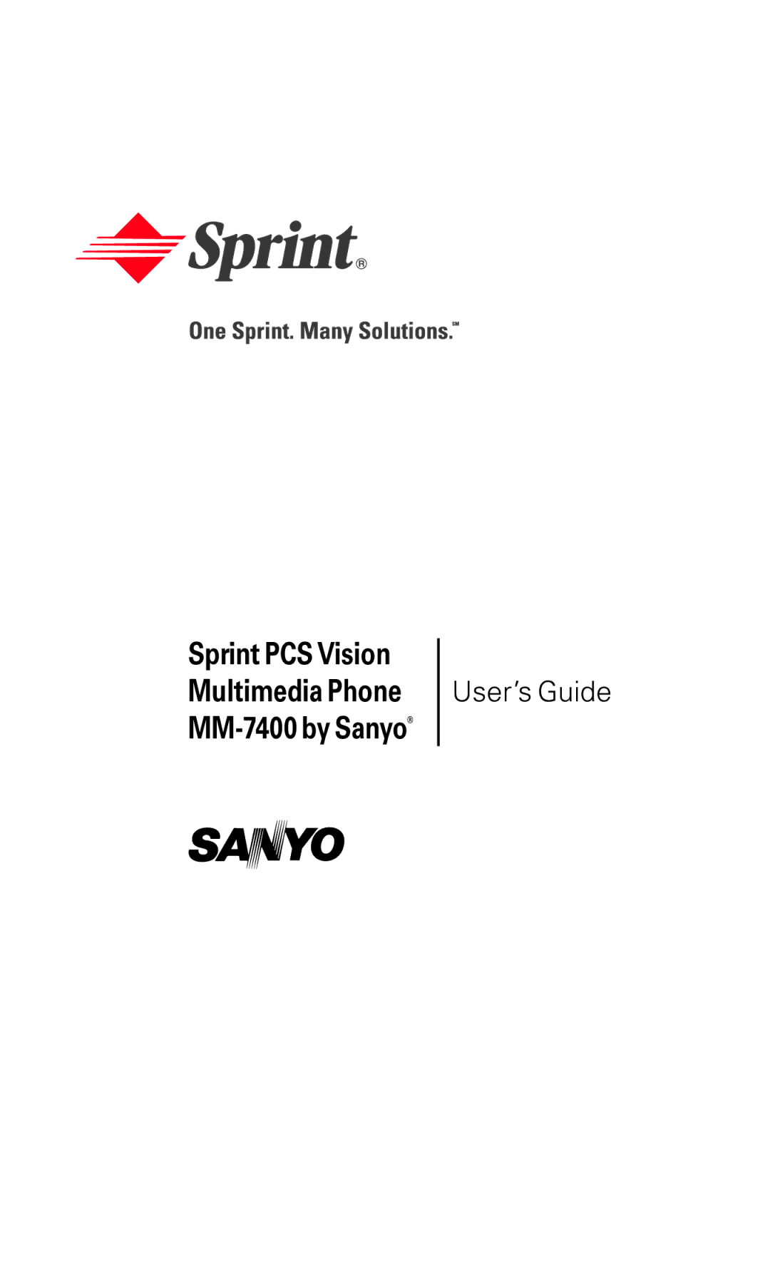 Sanyo manual Sprint PCS Vision Multimedia Phone MM-7400 by Sanyo 