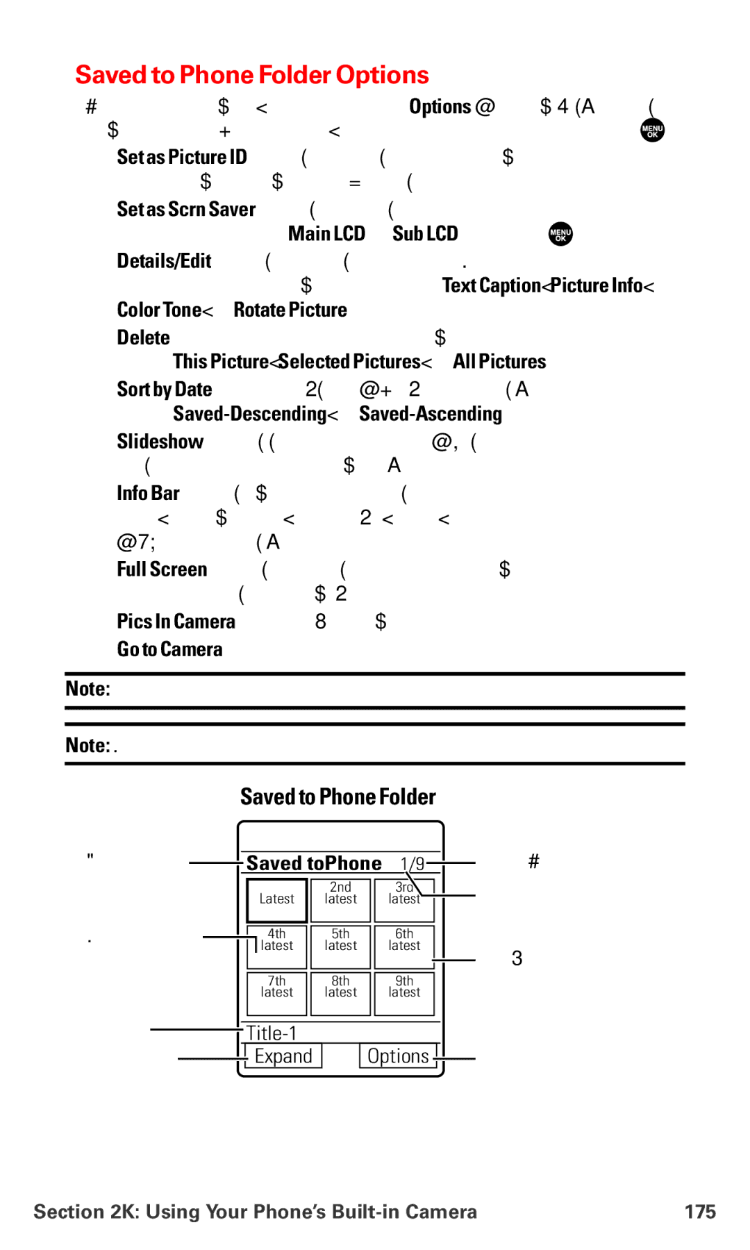 Sanyo MM-7400 manual Saved to Phone Folder Options, Color Tone, or Rotate Picture, Using Your Phone’s Built-in Camera 175 