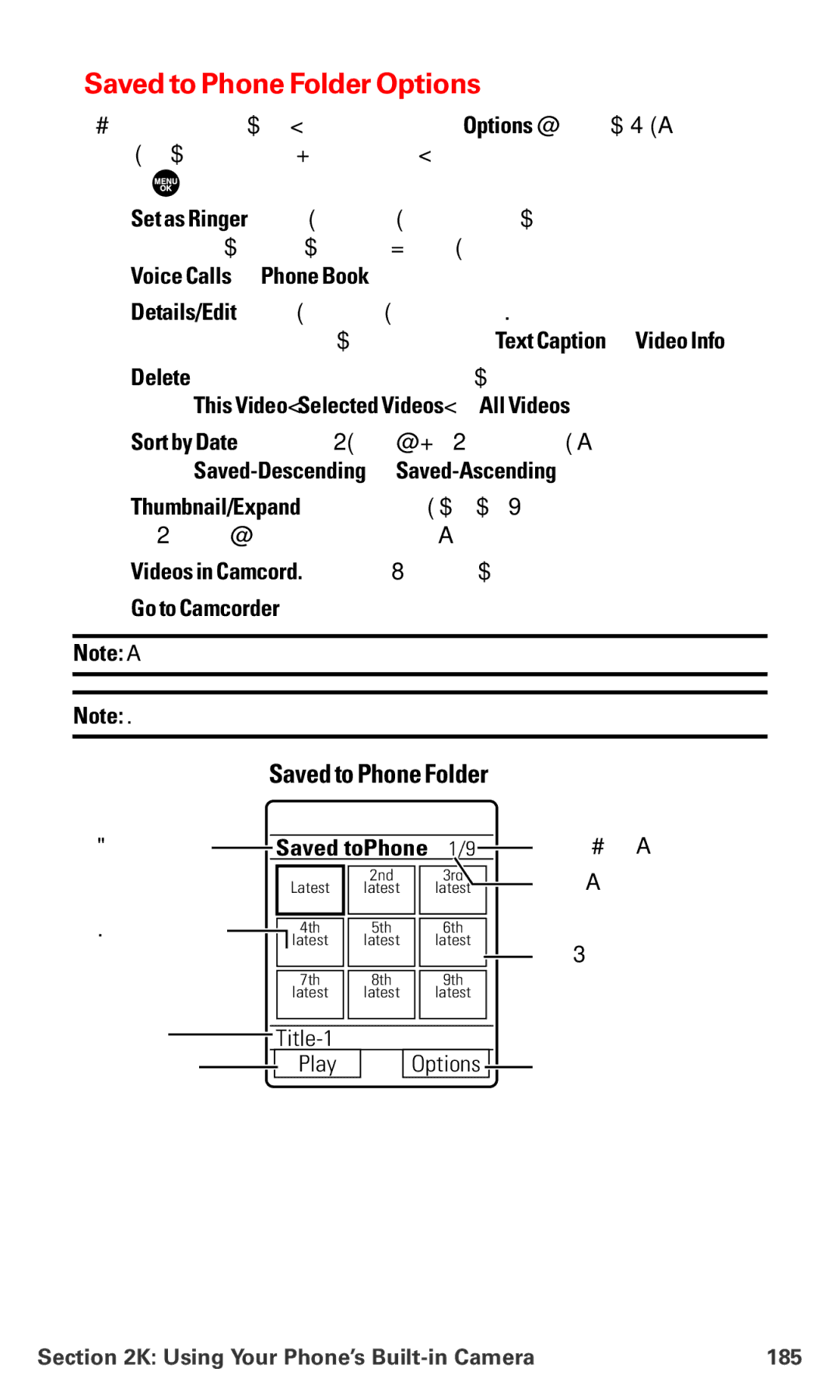 Sanyo MM-7400 manual Voice Calls or Phone Book, Saved toPhone 1/9, Using Your Phone’s Built-in Camera 185 