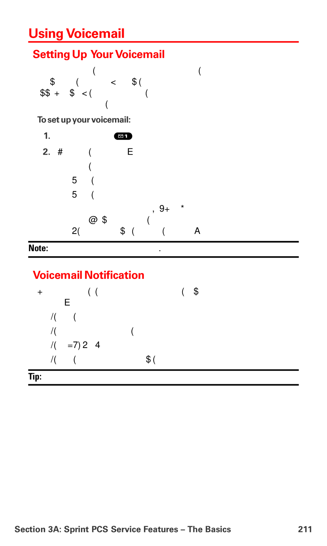 Sanyo MM-7400 manual Using Voicemail, Setting Up Your Voicemail, Voicemail Notification 