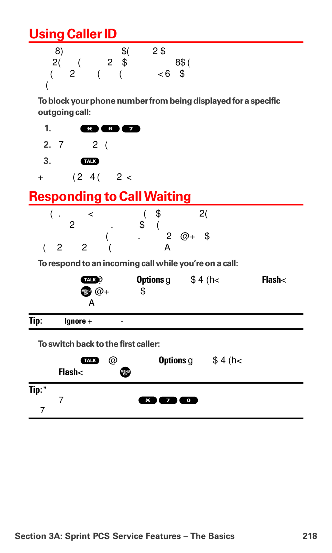 Sanyo MM-7400 manual Using Caller ID, Responding to Call Waiting, To respond to an incoming call while you’re on a call 