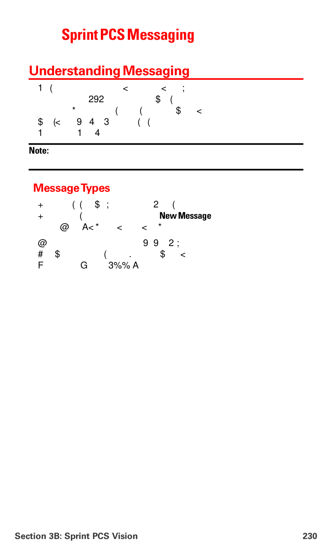 Sanyo MM-7400 manual Sprint PCS Messaging, Understanding Messaging, MessageTypes, Sprint PCS Vision 230 