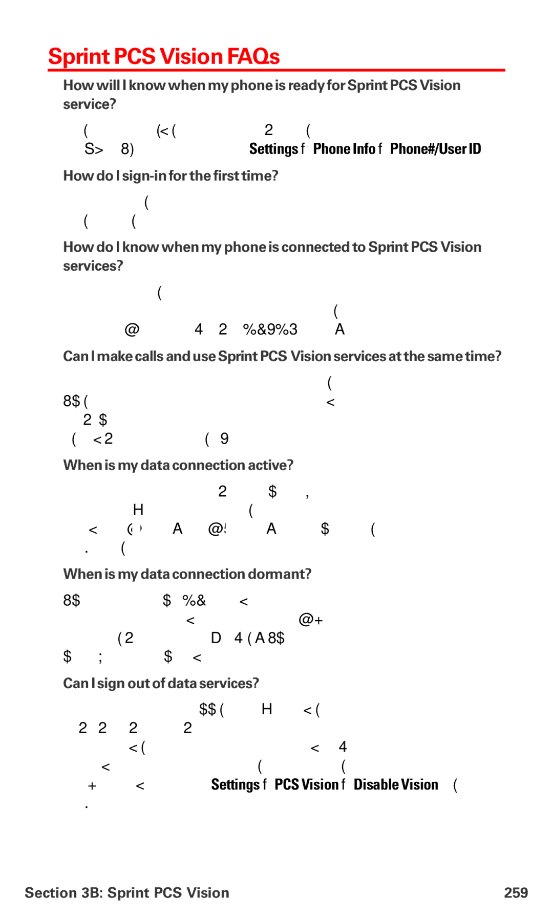 Sanyo MM-7400 manual Sprint PCS Vision FAQs 