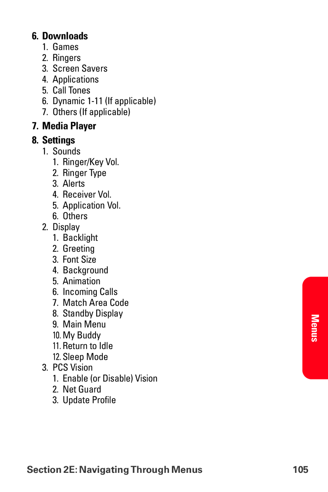 Sanyo MM-8300 manual Downloads, Media Player Settings 