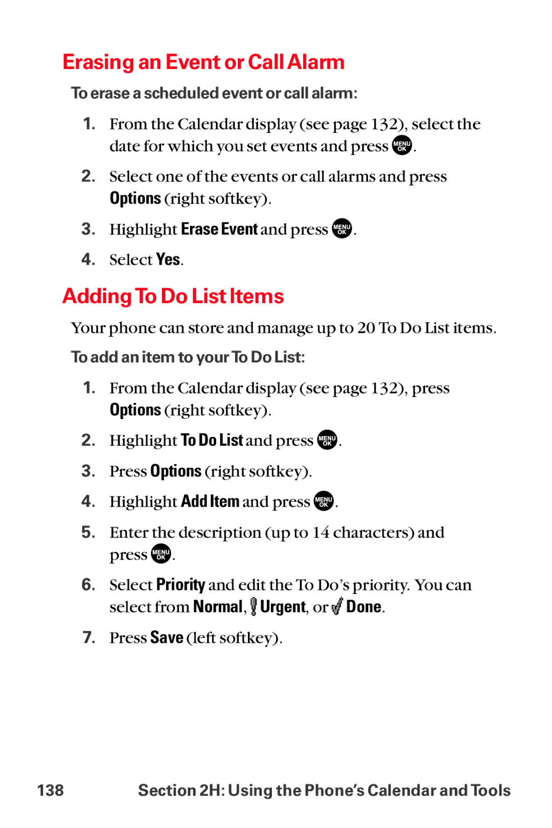 Sanyo MM-8300 manual Erasing an Event or Call Alarm, Adding To Do List Items 