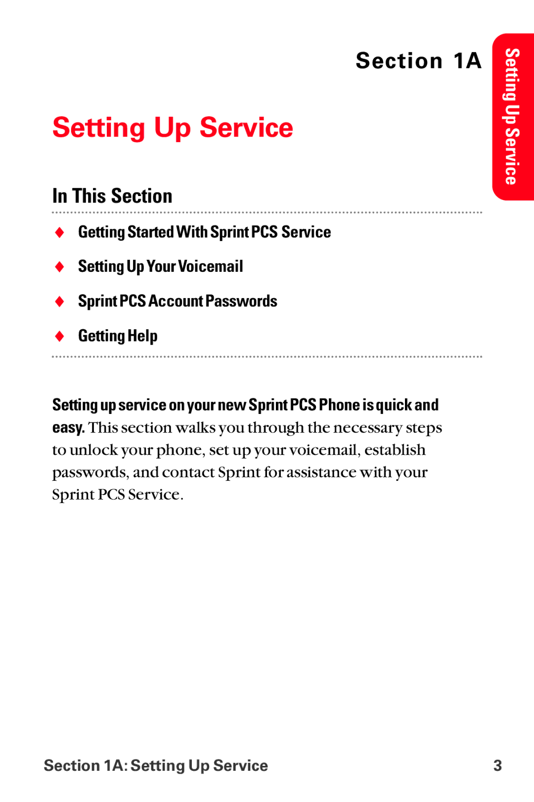 Sanyo MM-8300 manual Setting Up Service 