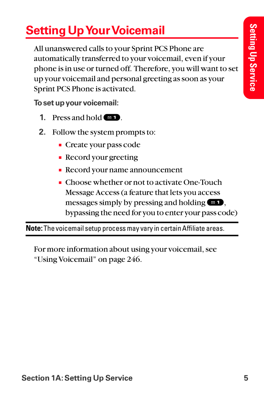 Sanyo MM-8300 manual Setting Up Your Voicemail 