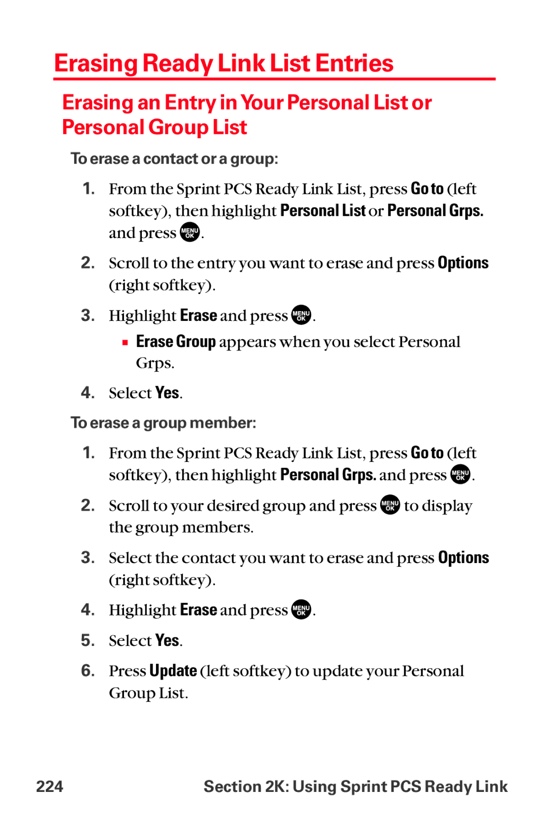 Sanyo MM-8300 manual Erasing Ready Link List Entries 