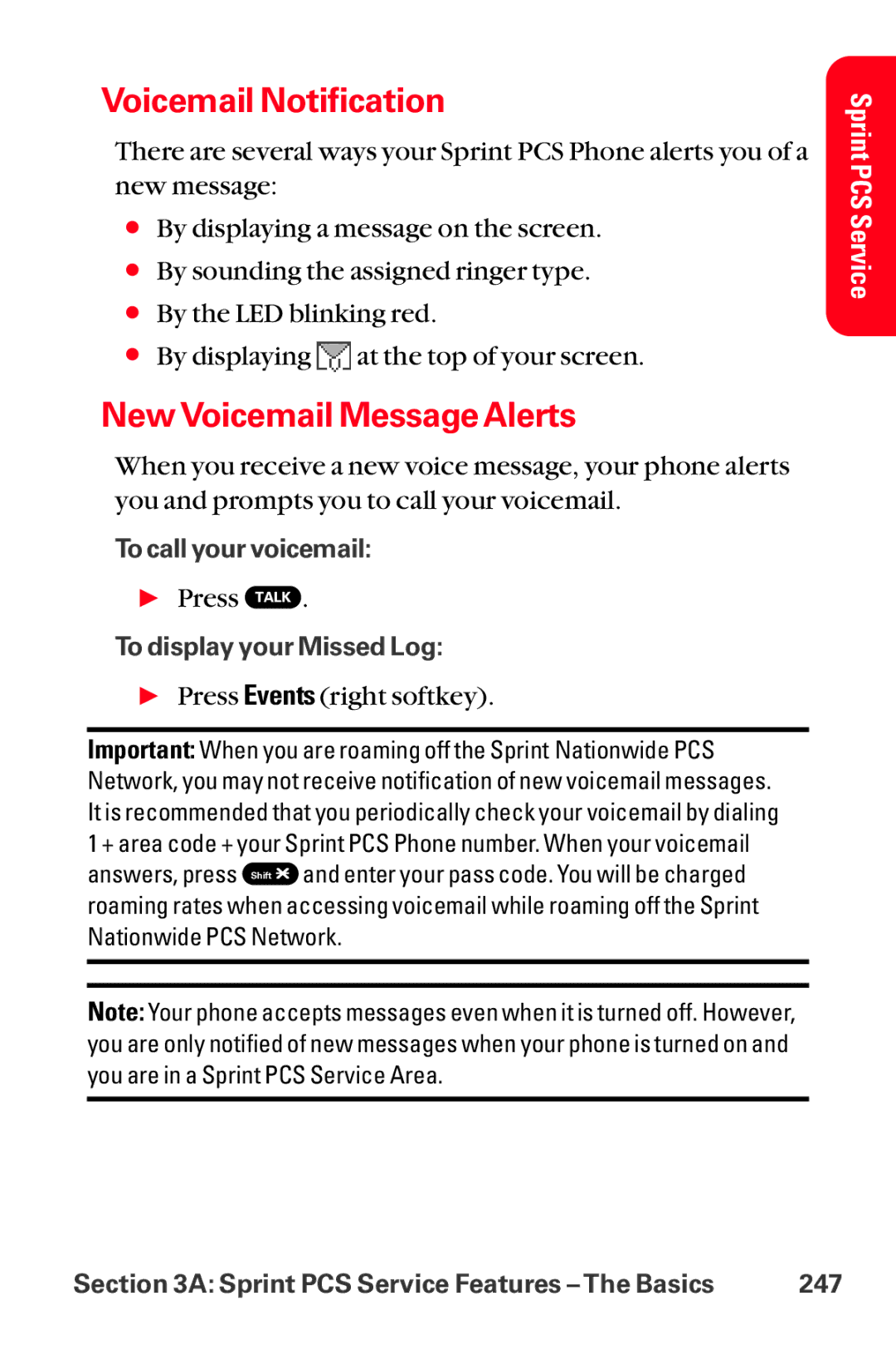 Sanyo MM-8300 manual Voicemail Notification, New Voicemail Message Alerts 