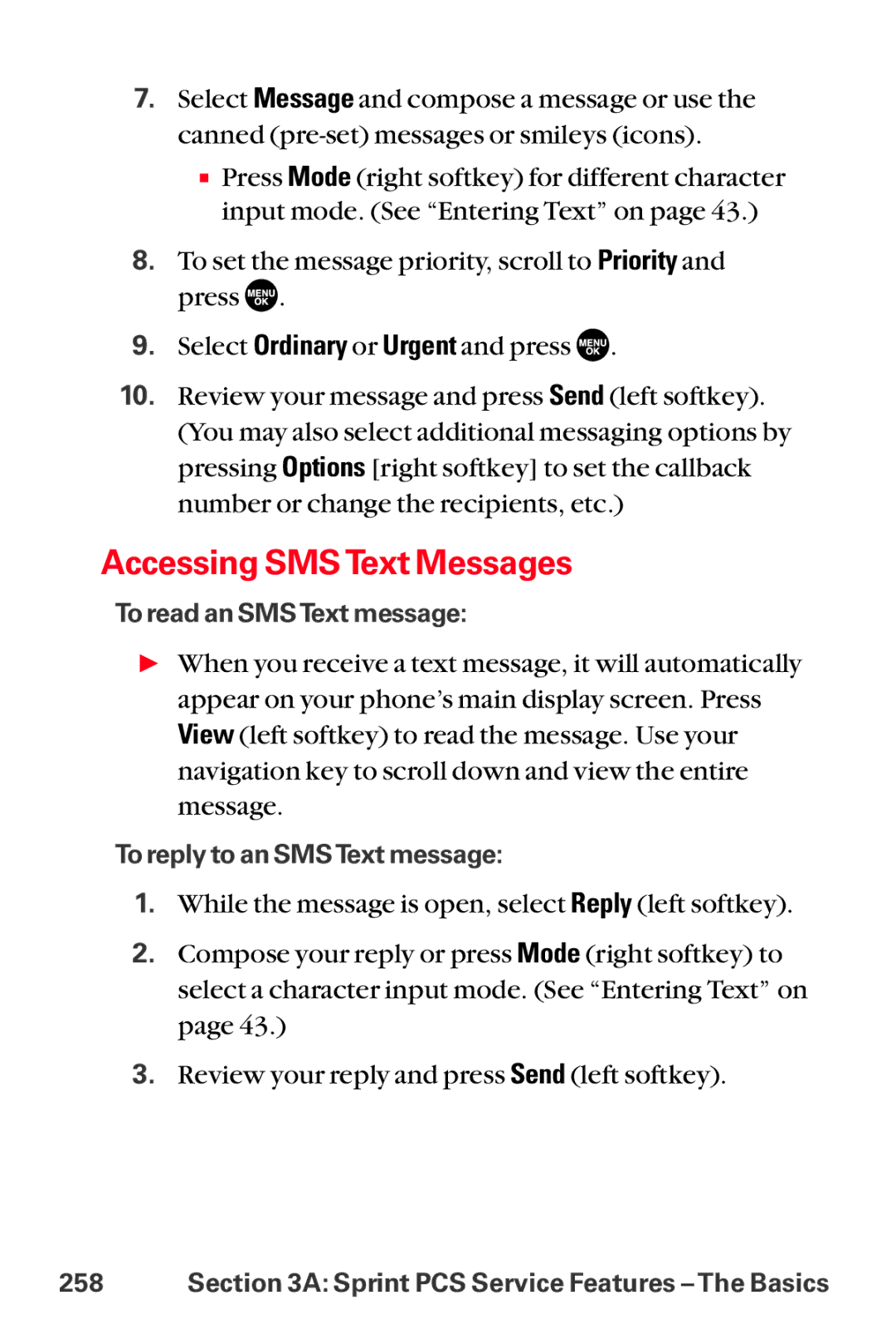 Sanyo MM-8300 manual Accessing SMS Text Messages 