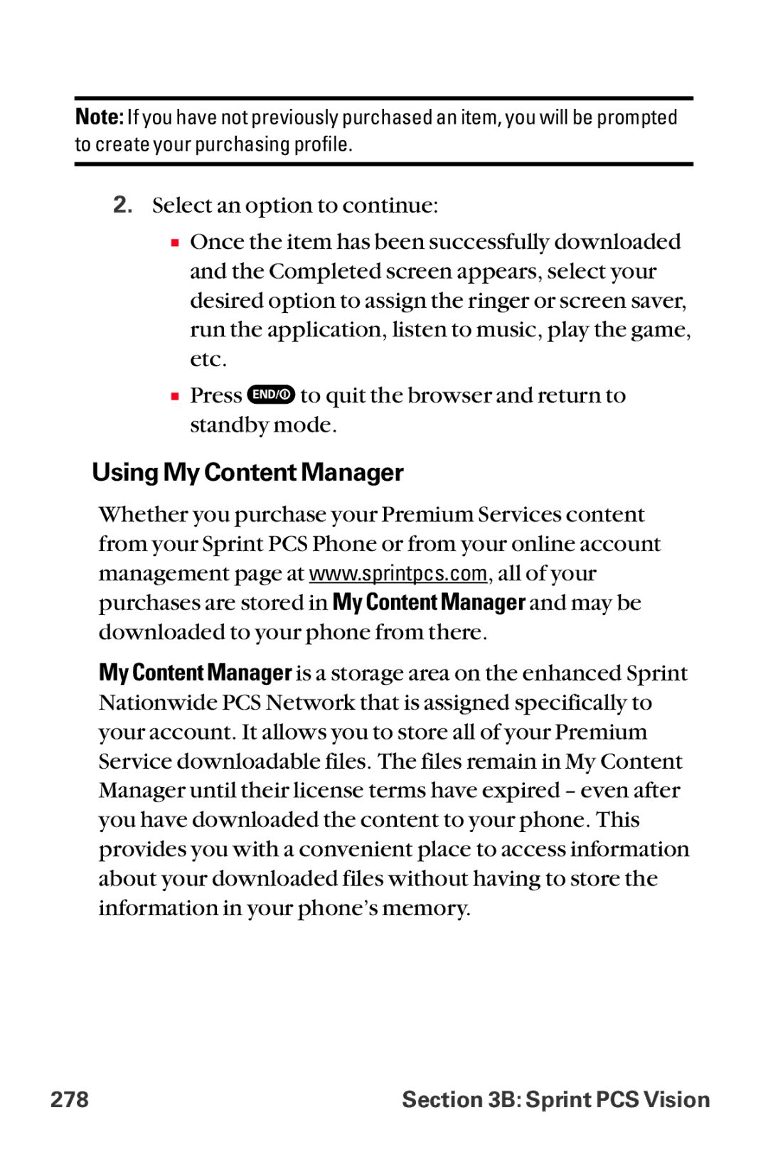 Sanyo MM-8300 manual Using My Content Manager 