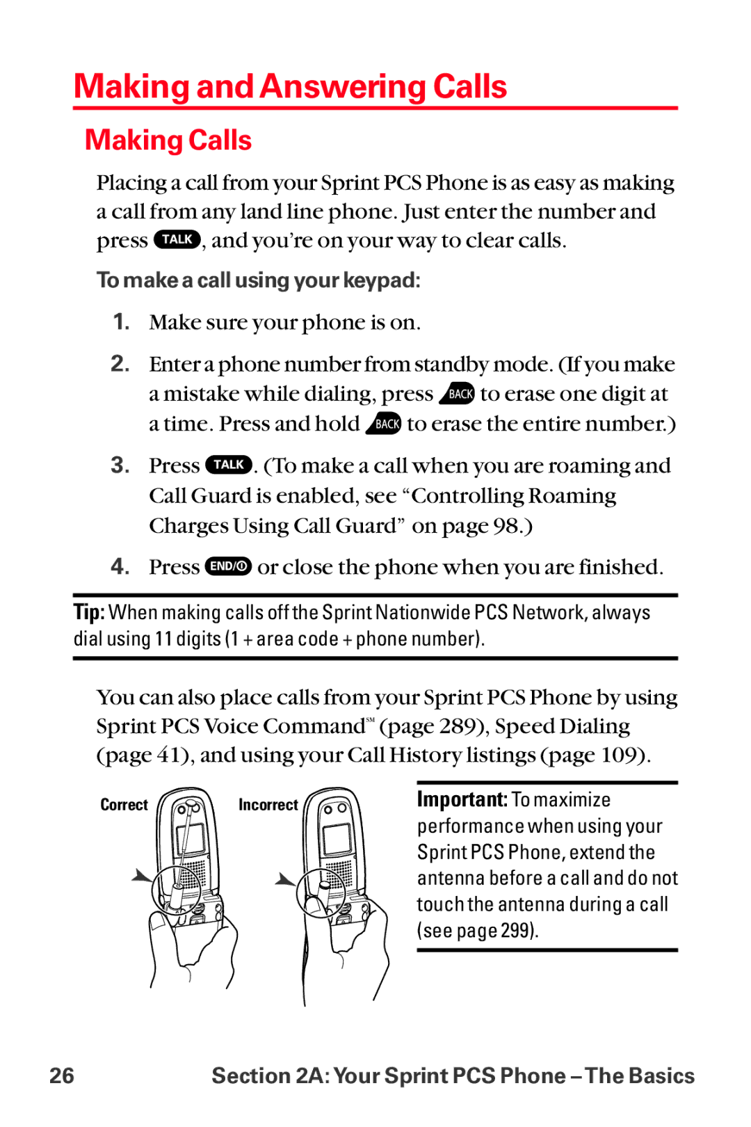 Sanyo MM-8300 manual Making and Answering Calls, Making Calls 