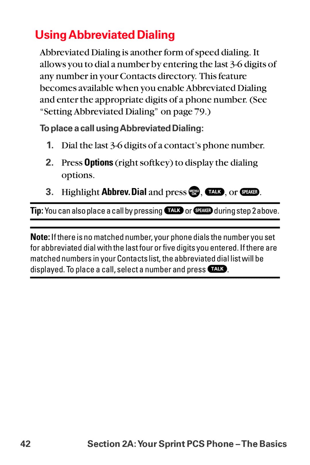 Sanyo MM-8300 manual Using Abbreviated Dialing 