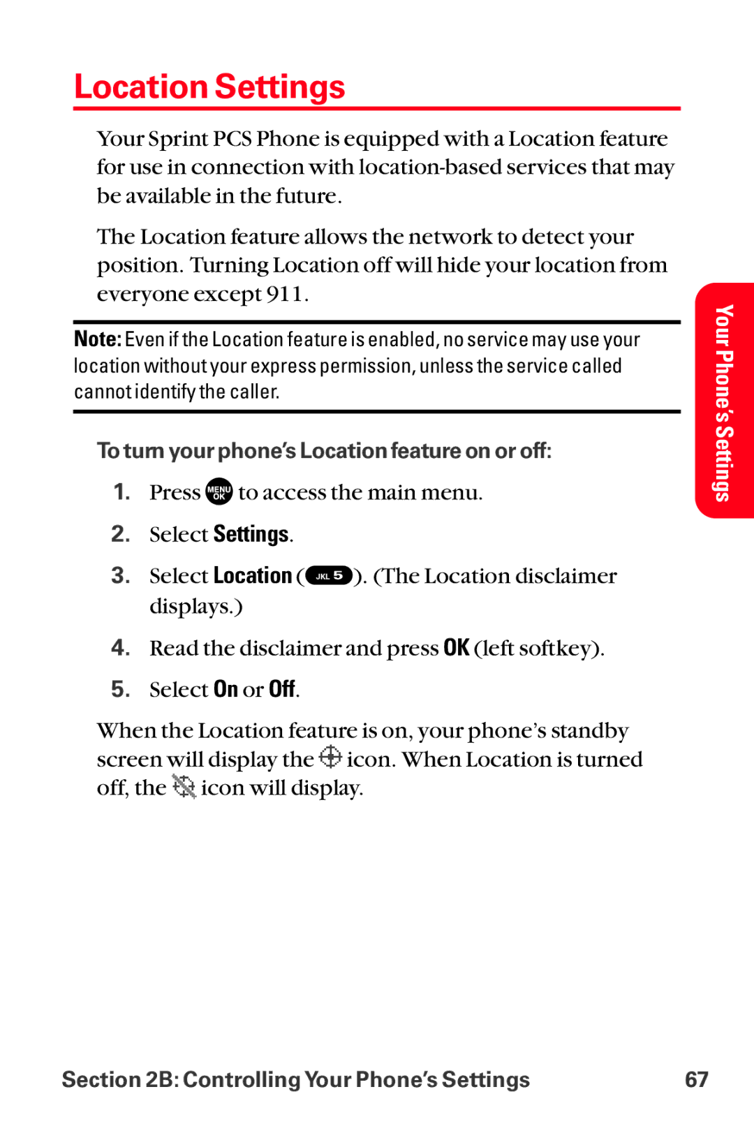 Sanyo MM-8300 manual Location Settings 