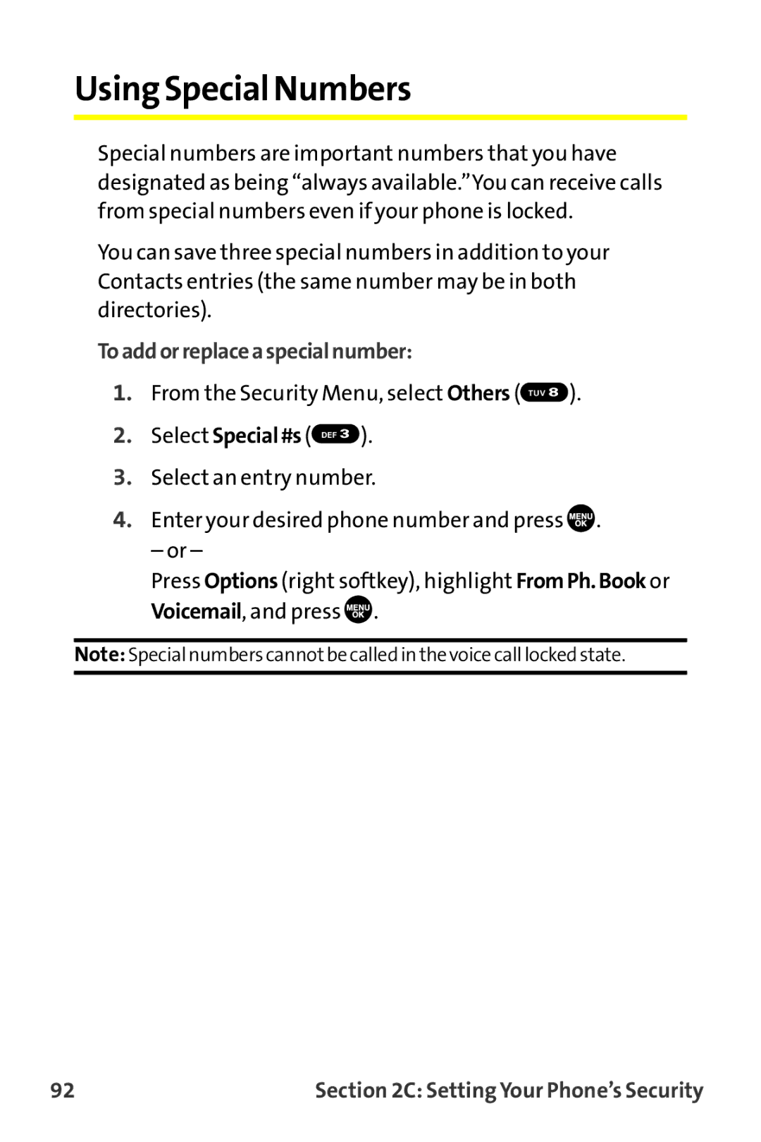 Sanyo MM-9000 manual Using Special Numbers, Toaddorreplaceaspecialnumber 