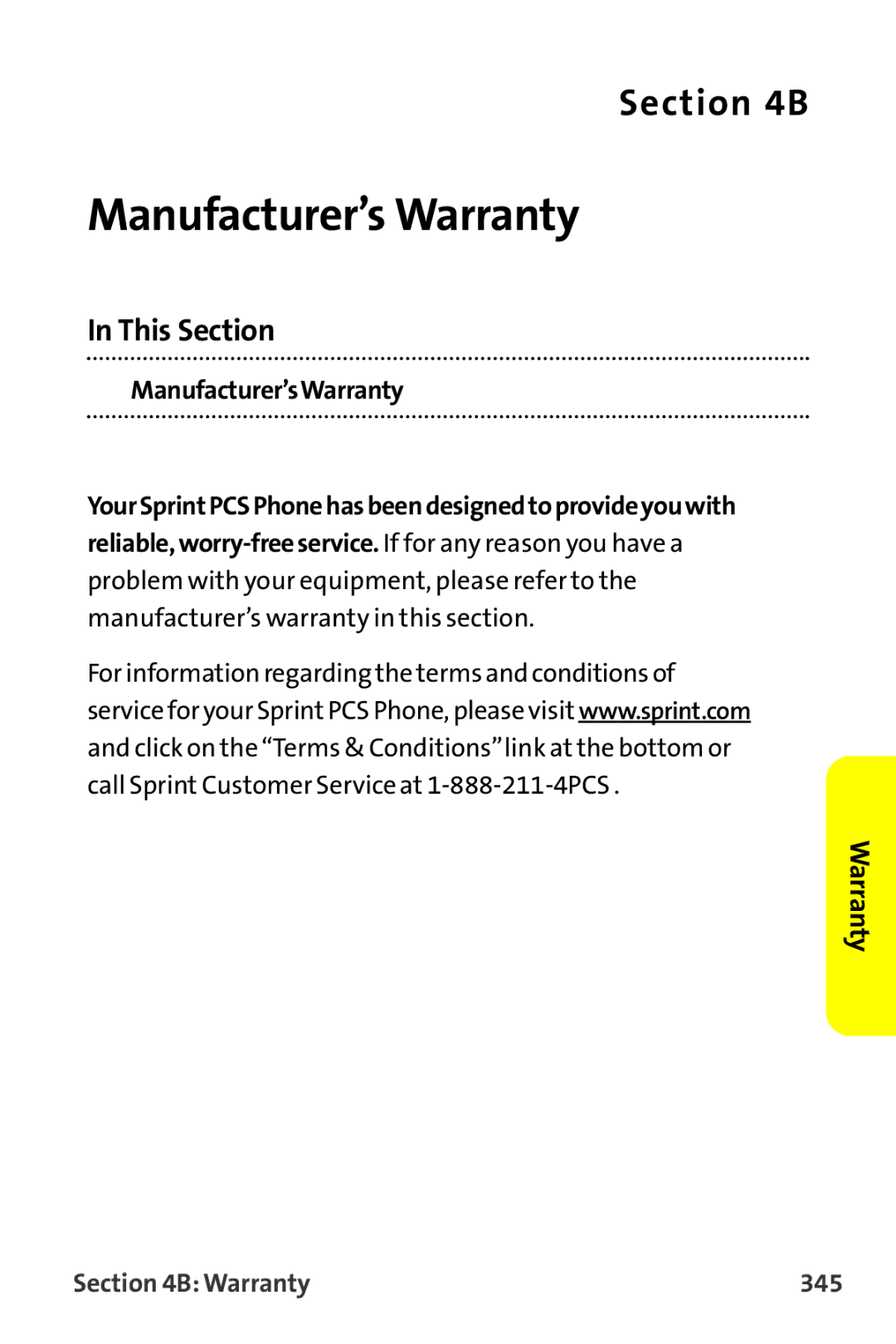 Sanyo MM-9000 manual  Manufacturer’sWarranty, Warranty 345 