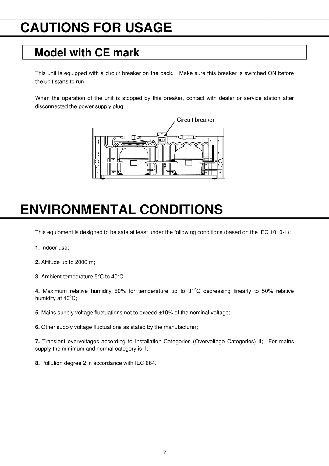 Sanyo MPR-411FR instruction manual Environmental Conditions, Model with CE mark 