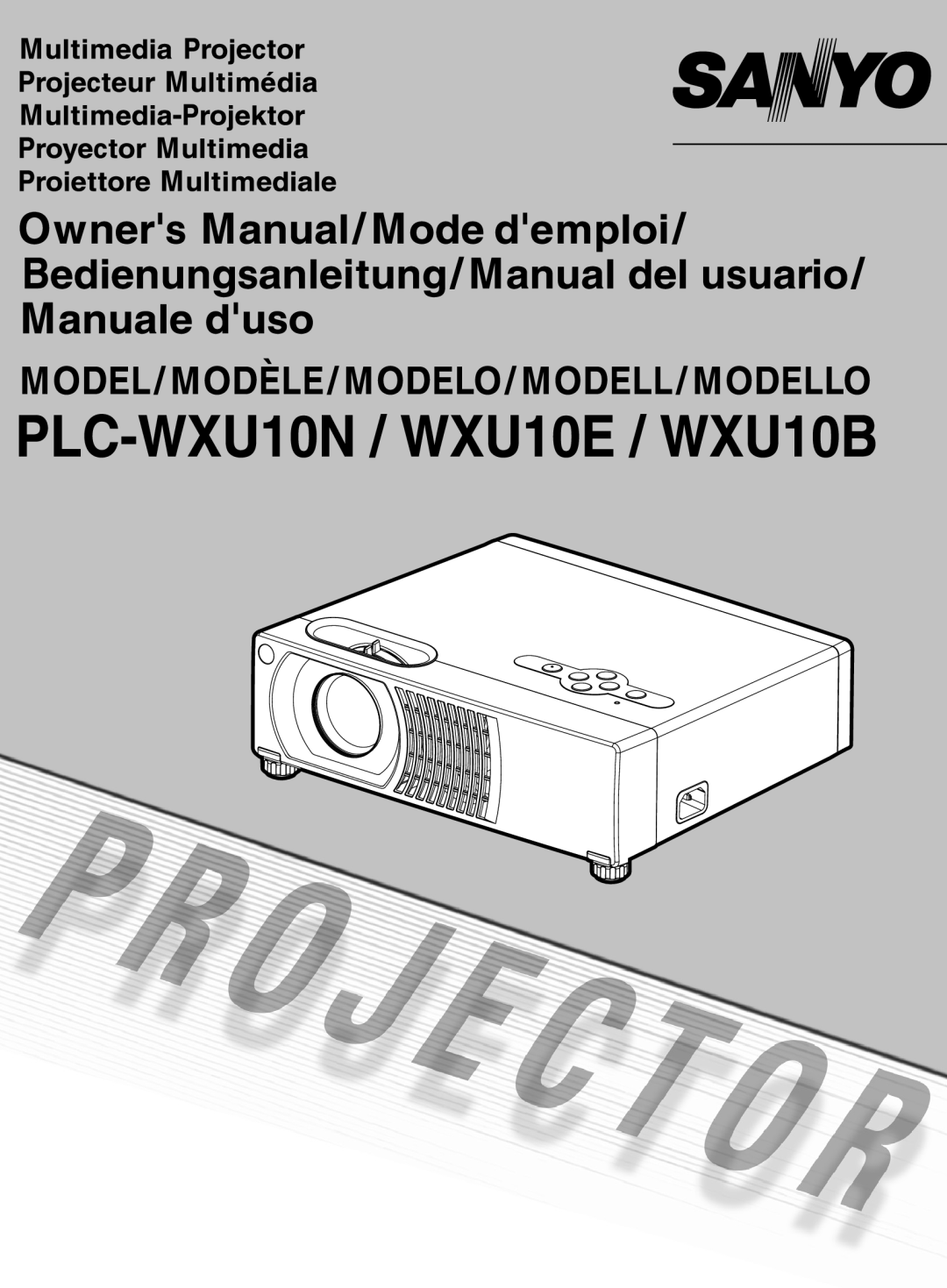 Sanyo PCL-WXU10E, PCL-WXU10N, PCL-WXU10B manual EN-1 