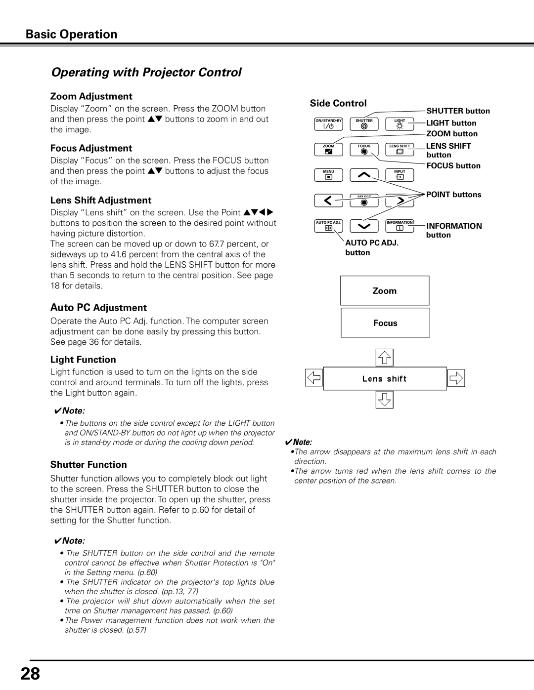 Sanyo PDG-DHT100L owner manual Operating with Projector Control 