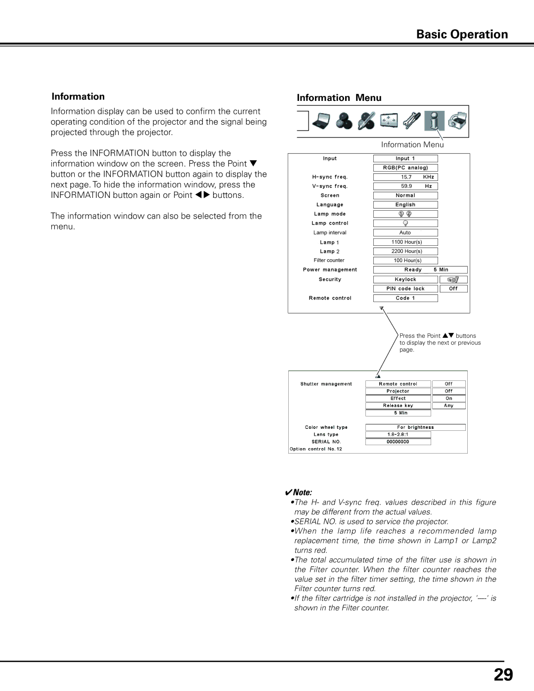 Sanyo PDG-DHT8000L owner manual Information 