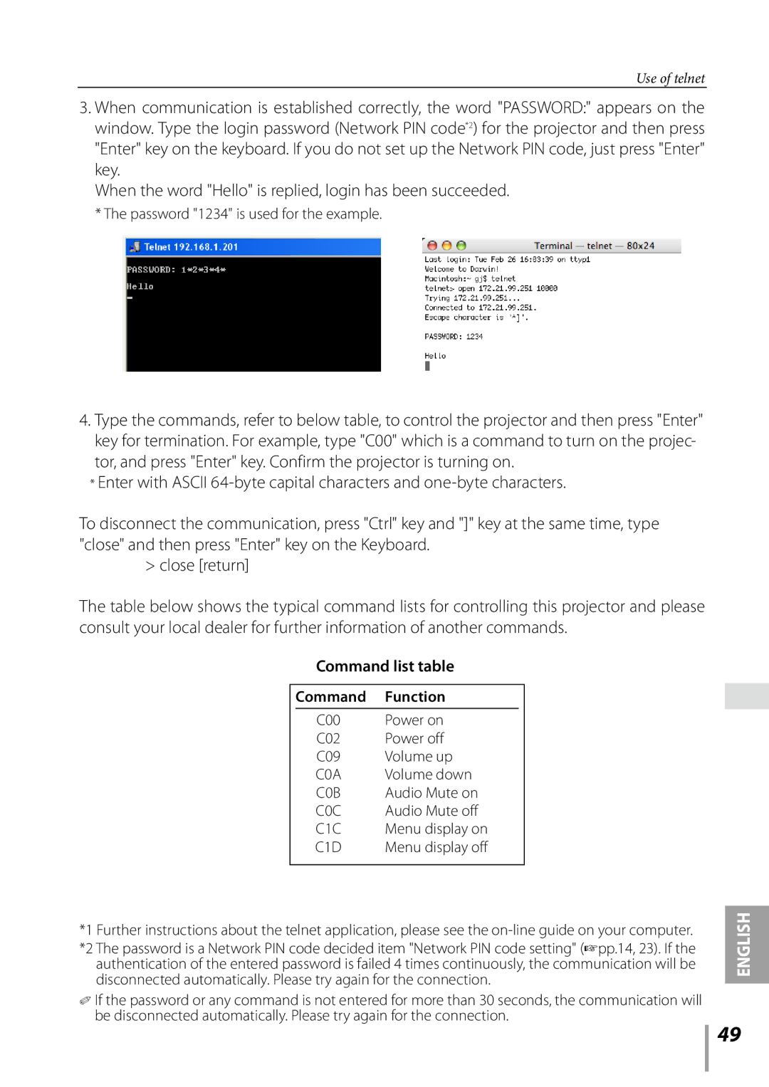 Sanyo PDG-DXL2000 owner manual Command Function 