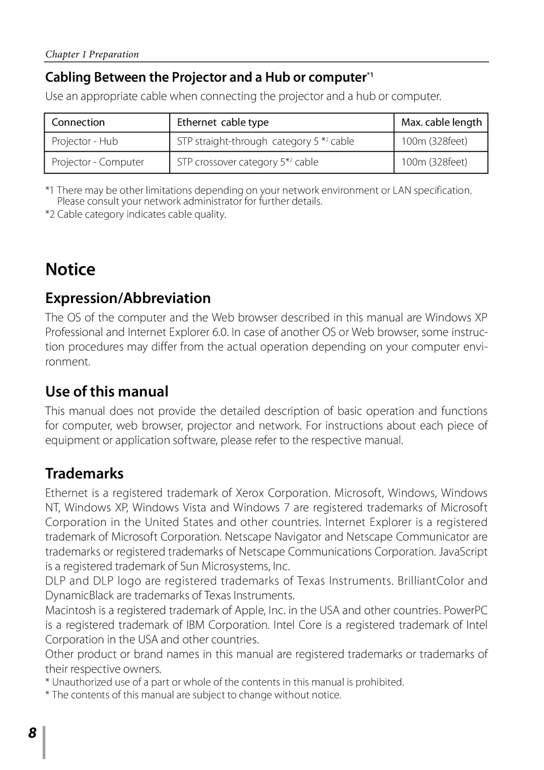 Sanyo PDG-DXL2000 owner manual Expression/Abbreviation, Use of this manual, Trademarks 