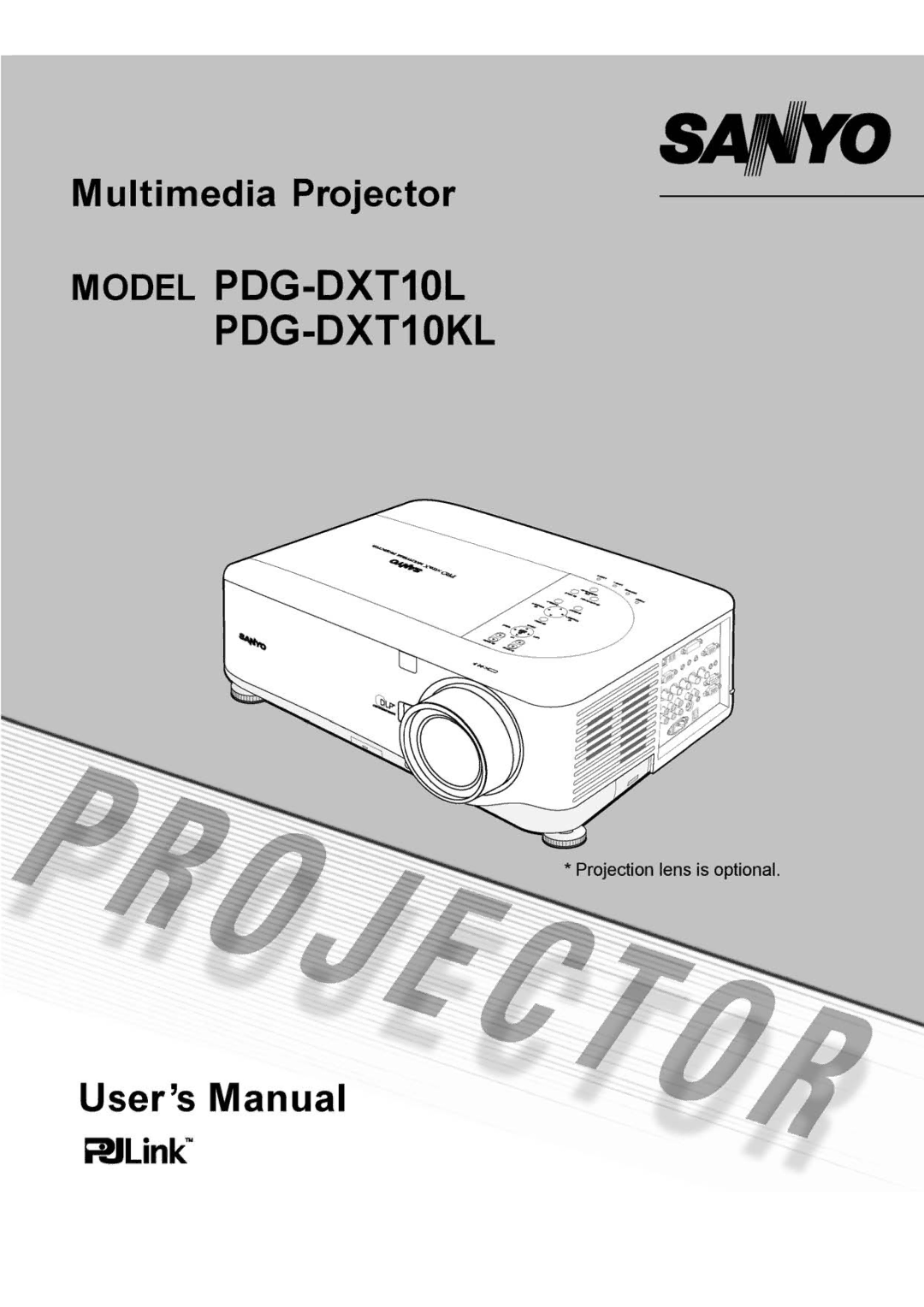 Sanyo PDG-DXT10KL, PDG-DXT10L manual 