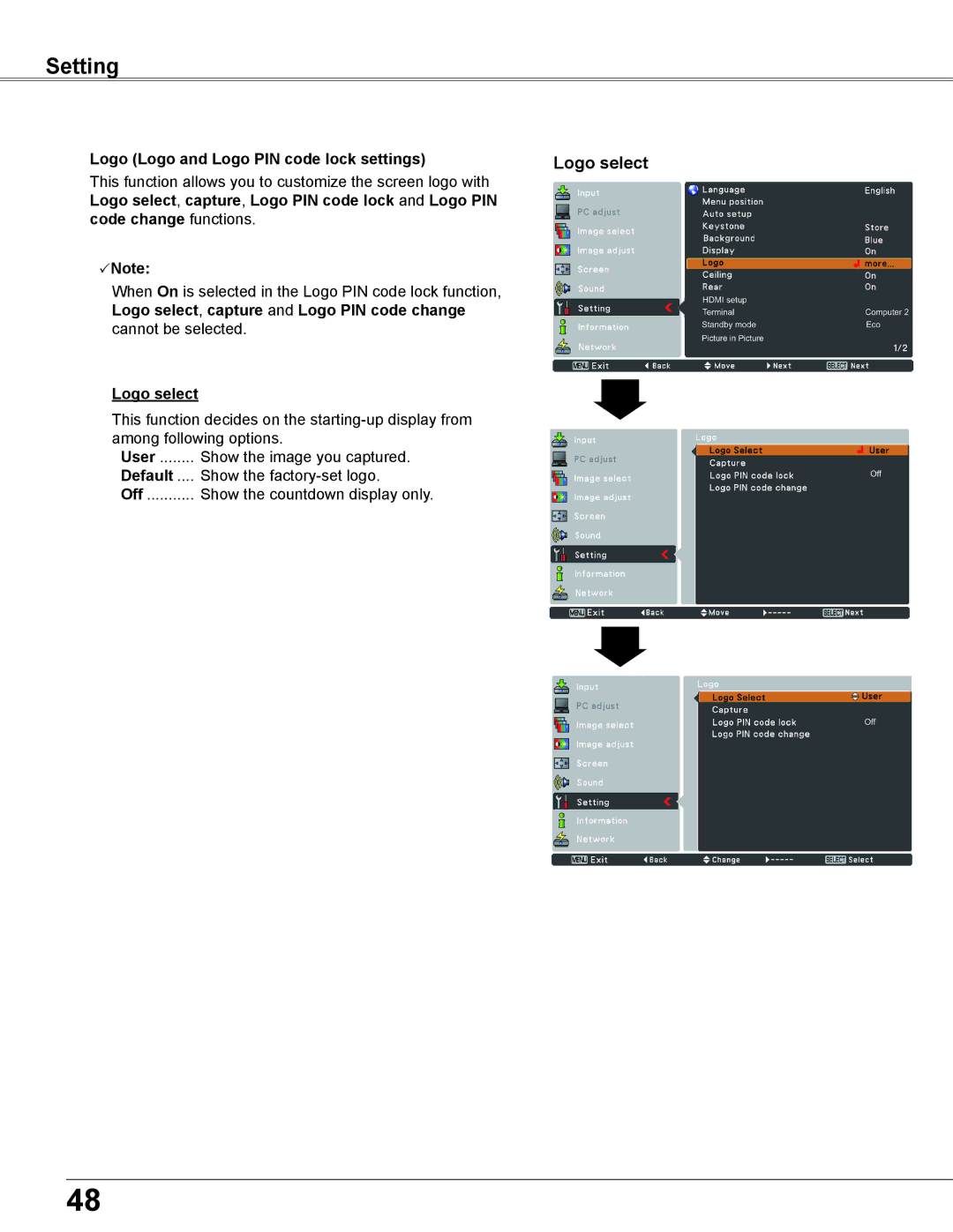 Sanyo PLC-WU3800 owner manual Default 