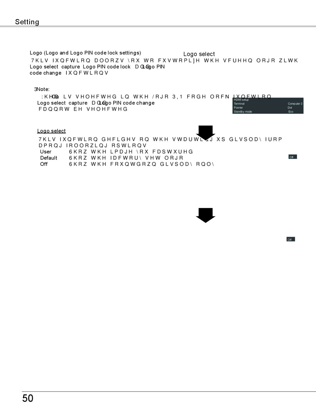 Sanyo PLC-WXU700 owner manual Default 