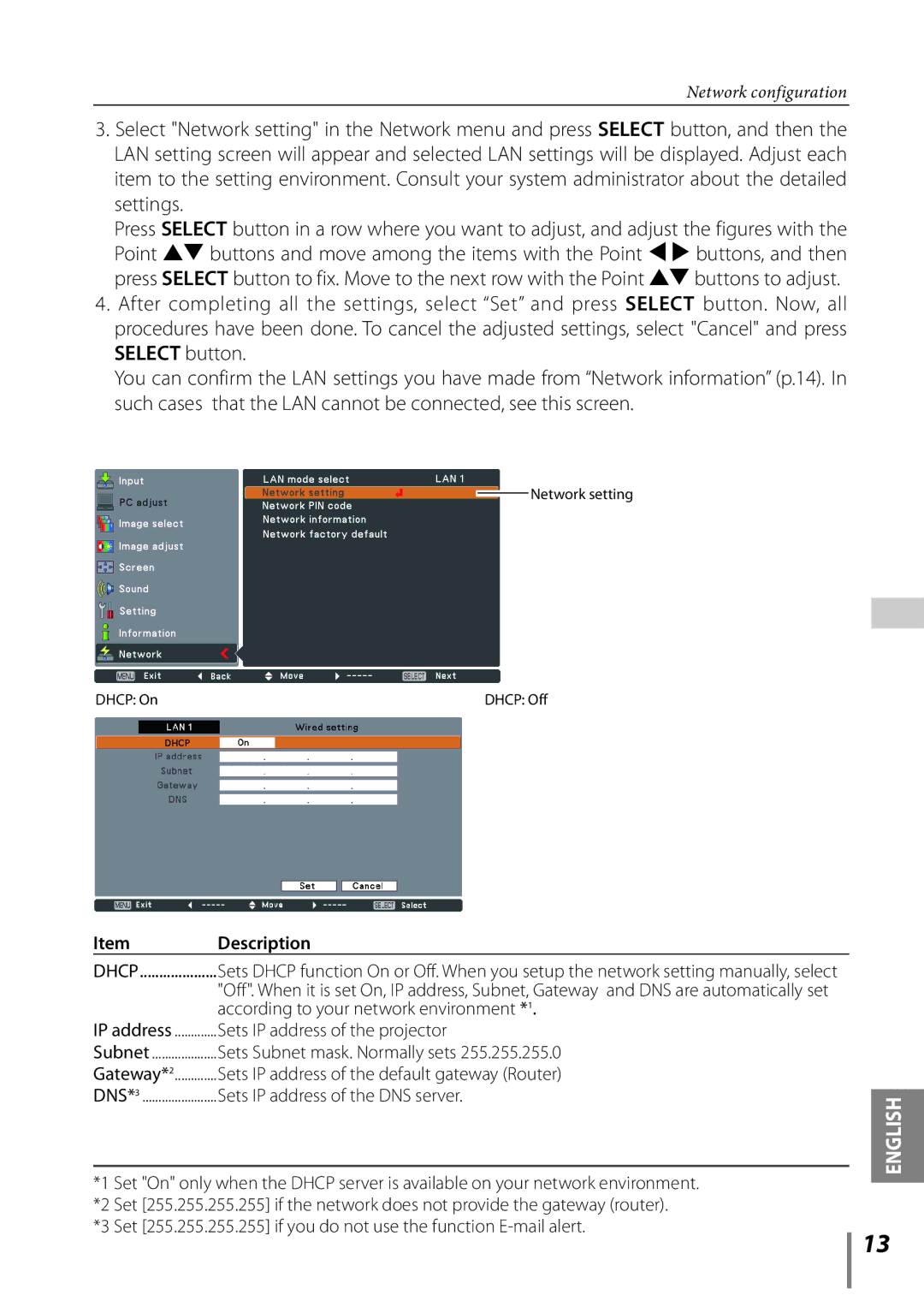 Sanyo PLC-XE33 owner manual Description 