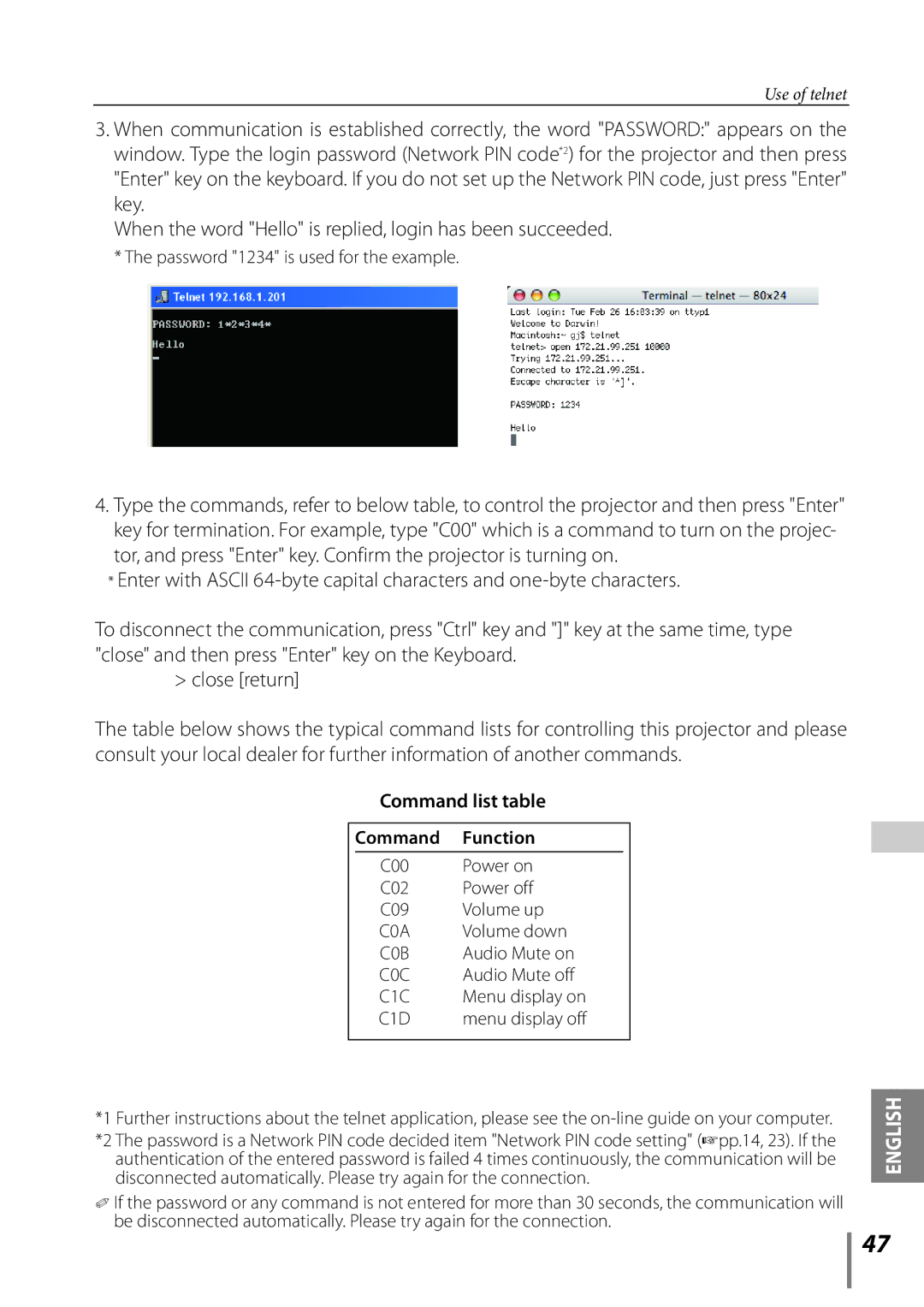 Sanyo PLC-XE33 owner manual Command Function 