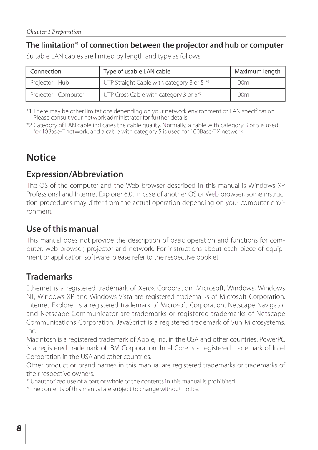 Sanyo PLC-XE33 owner manual Expression/Abbreviation, Use of this manual, Trademarks 