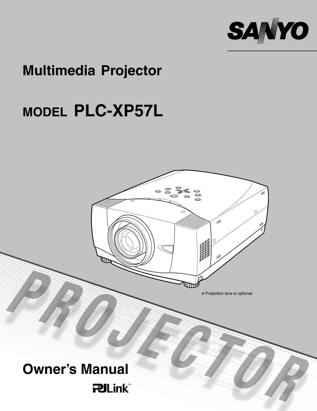 Sanyo owner manual Model PLC-XP57L 