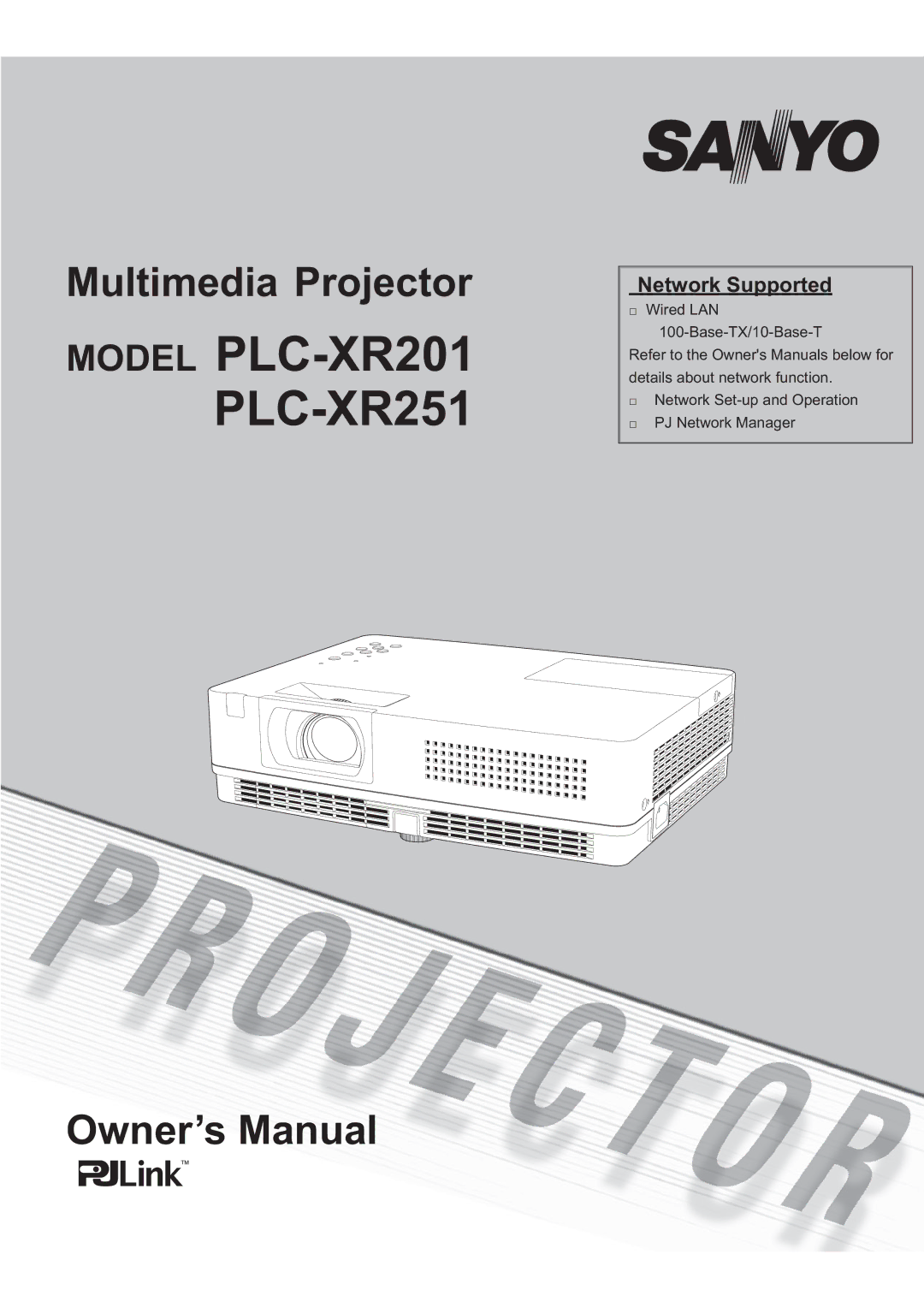 Sanyo PLC-XR201, PLC-XR251 owner manual Network Supported,  LUHG/$1, GhwdlovDerxwQhwzrunIxqfwlrq 