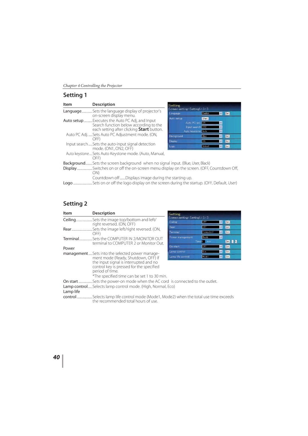 Sanyo PLC-XR201, PLC-XR251 owner manual Off 