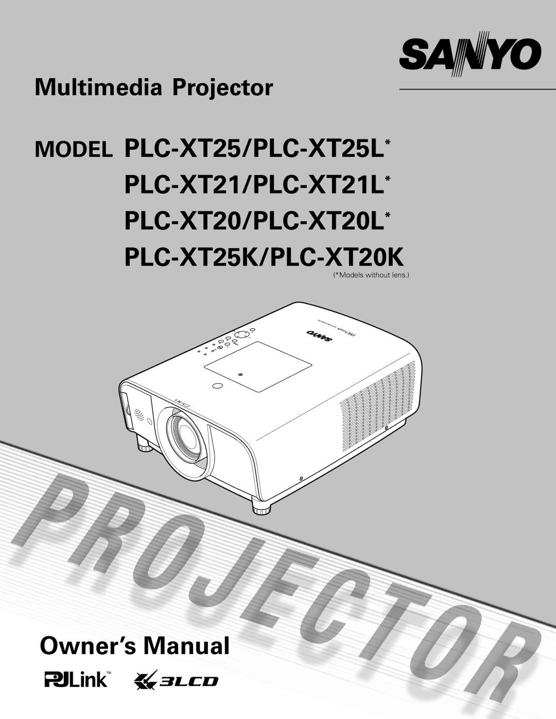 Sanyo PLC-XT21 owner manual Multimedia Projector 