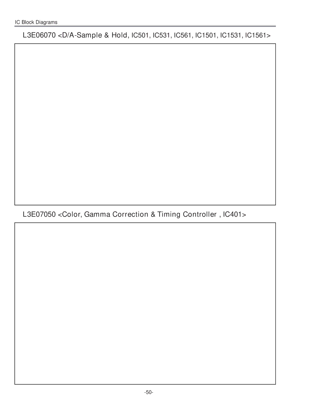 Sanyo PLC-XU45 service manual L3E07050 Color, Gamma Correction & Timing Controller , IC401 